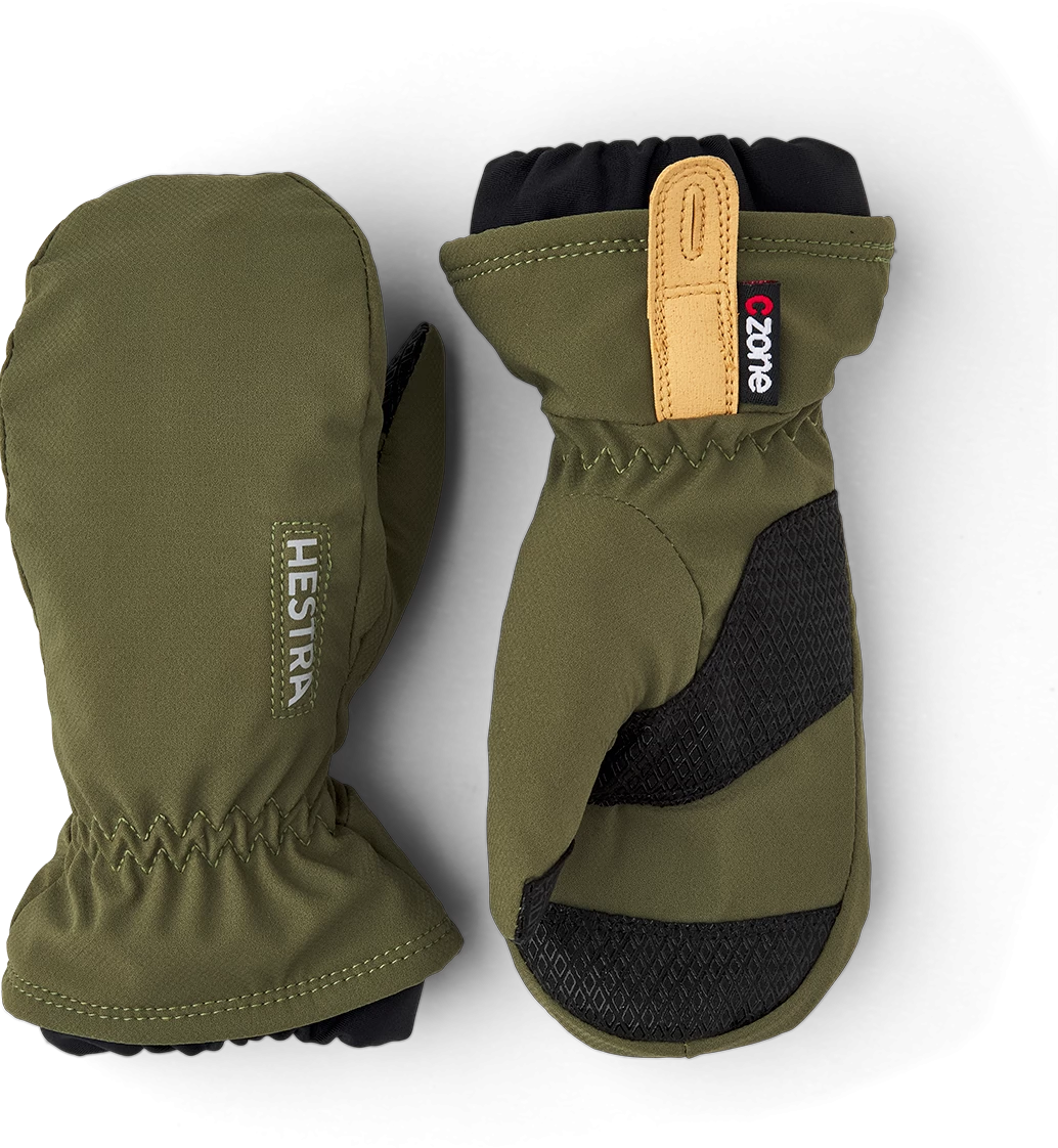 Hestra CZone Pluto Jr Mitt - Olive 3 Hestra CZone Pluto Jr Mitt - Olive