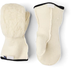 Hestra Fjellvotten Wool Terry/Pile Jr Liner Mitt - Offwhite