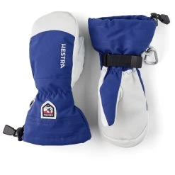 Hestra - Kid's Army Leather Heli Ski Mitt - Gloves -Hestra Store hestra kids army leather heli ski mitt gloves 2